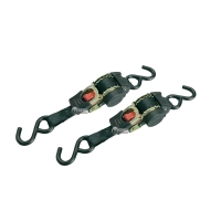 2 sangles cliquet à enrouleur rétractable