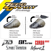 Bulle corsa pour triumph daytona 675/r / with black vinyl mask 2013-2019 zero gravity racing
