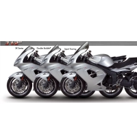 Bulle double courbure avec masque zero gravity triumph sprint gt 2011-2013 avec masque