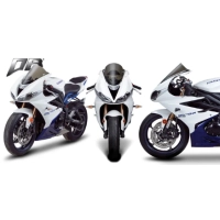 Bulle double courbure zero gravity triumph daytona 675/r / without black vinyl mask 2013-2019
