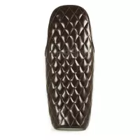Selle brune café racer cuir universelle