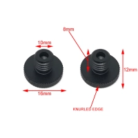 Capuchon pour vis de rétroviseur - aluminium cnc - m8/m10