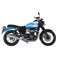 Echappement spark triumph bonneville t100 2014-2015 modèle 70's / inox