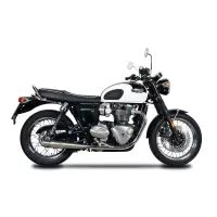 Echappement spark triumph bonneville t120 2016- modèle trumpet / inox