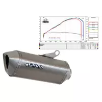 Ligne complète spark yamaha mt-07 / tracer / xsr 700 2014-2017 ligne complète avec catalyseur avec silencieux force titane