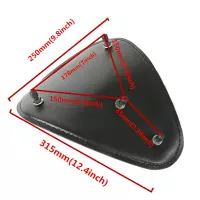 Selle pilote custom avec ressort pour harley sportster bobber