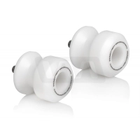 Paire de diabolos en plastique pour protection d'axe arrière m6