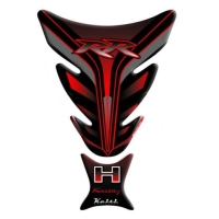 Protège réservoir autocollant honda rouge