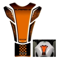 Protège réservoir autocollant superbike orange