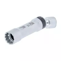 Douille articulée à bougie douze pans avec ressort de retenue