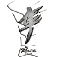 Protège réservoir autocollant hayabusa argent