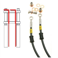 Kit complet racing durite de frein aviation hel triumph sprint rs 955 ( 1999 - 2004 )