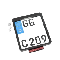 Support de plaque d'immatriculation allemand "blind hole"