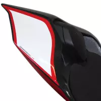 Autocollants coque arrière rouge & blanc - ducati panigale v4 / v4r