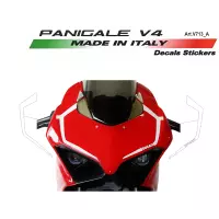2 autocollants pour carénage avant - ducati panigale v4 / v4r / v4s