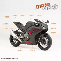 Ecopes de réservoir carbone vernis honda cbr 1000 rr 17/19