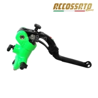 Vert35.jpg maître cylindre de frein avant avec levier flip up accossato - aluminium forgé - 19x18mm