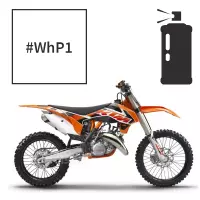 Peinture en spray crystal white pearl ktm sx 125 150 200 250 sx-f 250 350 450