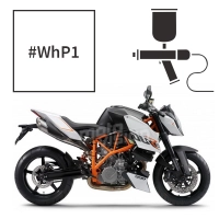 Peinture ktm crystal white pearl ktm 990 superduke super duke r 2007-2013