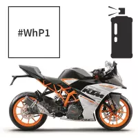 Peinture en spray crystal white pearl ktm rc 390 2014-2016