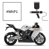 Peinture ktm crystal white pearl ktm rc8 1190 2009-2010