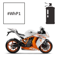 Peinture en spray crystal white pearl ktm rc8 r 1190 2011-2015