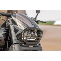 Grille de phare softail fat bob fxfb fxfbs série "aggressor" 2018-2025, grille