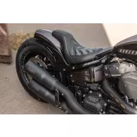 2018-2025 m8 softail couvercles latéraux « avenger » pour amortisseur avec bouton de réglage de la précharge