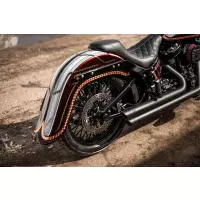 Garde-boue arrière extensible softail m8 4" avec embout 2018-2025