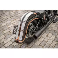 Garde-boue arrière extensible softail m8 slim flsl 4" 2018-2025