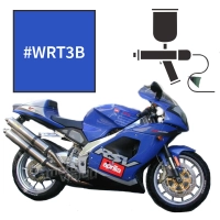 Peinture aprilia electric blue pearl rsv 1000 mille 1998-2000