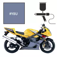 Peinture suzuki flint grey metallic 1000 gsx-r 2004