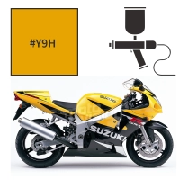 Peinture tricouche suzuki pearl lively yellow gsxr 600 2001-2003