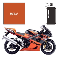 Peinture tricouche en spray suzuki candy burning copper 1000 gsx-r 2003
