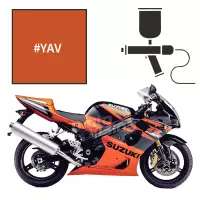 Peinture tricouche suzuki candy burning copper 1000 gsx-r2003
