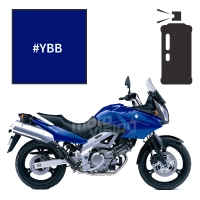 Peinture tricouche en spray suzuki pearl medium blue n°2 650 v-strom 2004