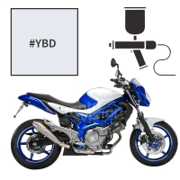 Peinture tricouche suzuki glass splash white sfv 650 gladius trophy replica 2012