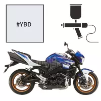 Peinture tricouche suzuki glass splash white 1300 b-king ultimate edition 2011