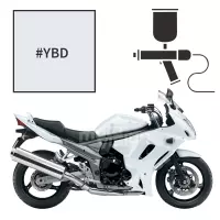Peinture tricouche suzuki glass splash white gsx 1250 fa 2012-2014