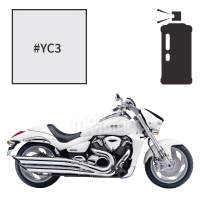 Peinture tricouche en spray suzuki pearl glass white intruder m1800r 2007
