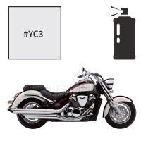 Peinture tricouche en spray suzuki pearl glass white intruder c1800r 2010-2011