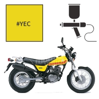 Peinture tricouche suzuki pearl flash yellow rv 125 vanvan 2005/2007