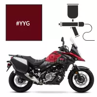 Peinture tricouche suzuki candy daring red 650 v-strom xt touring 2019