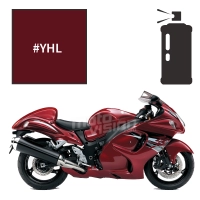 Peinture tricouche en spray suzuki candy bordeaux/sonoma red 1300 gsx-r hayabusa 2006-2007/2012