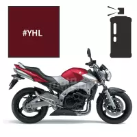 Peinture tricouche en spray suzuki candy bordeaux/sonoma red 600 gsr 2007
