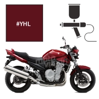 Peinture tricouche suzuki candy bordeaux/sonoma red gsf 1250 bandit 2007-2008