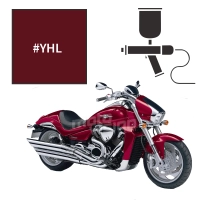 Peinture tricouche suzuki candy bordeaux/sonoma red intruder m1800r 2007