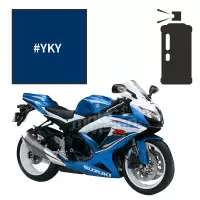 Peinture trichouche en spray suzuki pearl vigour blue (candy) 600 gsx-r 2006-2009