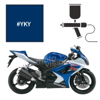 Peinture tricouche suzuki pearl vigour blue (candy) 1000 gsx-r 2007-2008