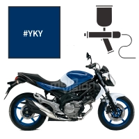 Peinture tricouche suzuki pearl vigour blue (candy) 650 sfv gladius 2013-2016